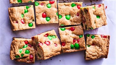 M&M Cookie Bars