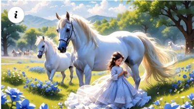 Embracing Nature’s Elegance: The Enchanting Harmony Between Horses and Flowers  ‎