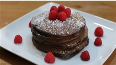 Chocolate Pancakes with Cocoa Powder