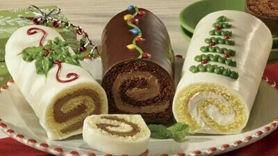 Christmas Vanilla Roll Cake