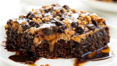 Salted Caramel Sheet Cake
