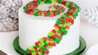 Rock Candy Christmas Cake