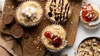 Mini Peanut Butter Cheesecakes