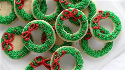 Sugar Cookie Christmas Wreath