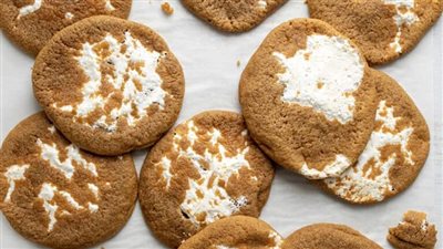 Marshmallow Ginger Cookies