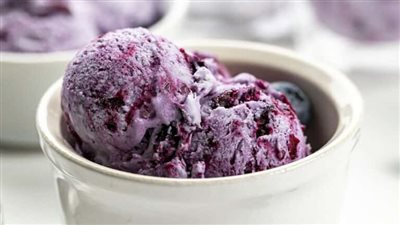 Blueberry No-Churn Ice Cream