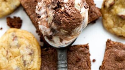 Cookie Dough Brownie Ice Cream