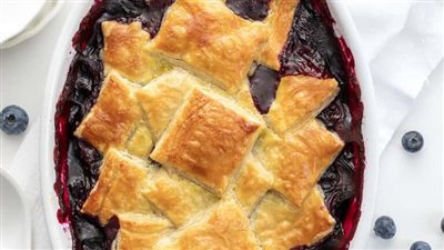 Blueberry Puff Pastry Bake