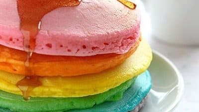 Perfect Rainbow Pancakes