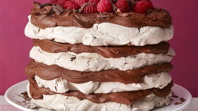 Chocolate Meringue Layer Cake
