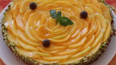 Mango And Yoghurt Flan With Berry Basil Salsa Recipe