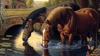 A Symphony of Beauty: Capturing the Majestic Elegance of Horse Herds ‎