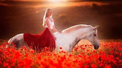 The Timeless Bond Between Horses and Beauty  ‎