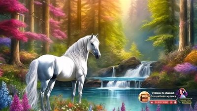 Wild stallion saves young man from drowning caught on camera