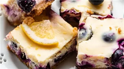 Lemon Blueberry Cheesecake Bars