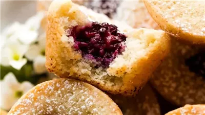 Brown Butter Berry Tea Cakes