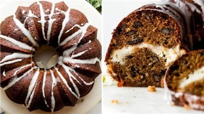 Cheesecake Swirl Carrot Bundt Cake