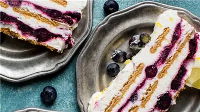 Blueberry Lemon Icebox Cake