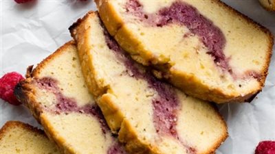 Easy Raspberry Swirl Pound Cake