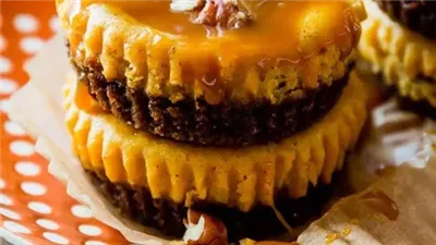 Salted Caramel Pumpkin Cheesecakes