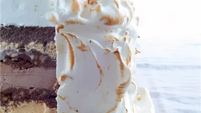 Baked Alaska Birthday Cake