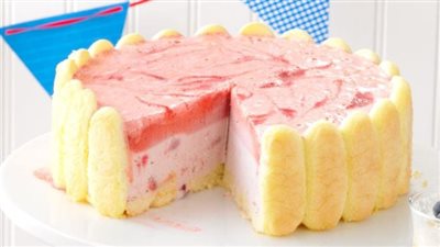 Strawberry Ice Cream Charlotte