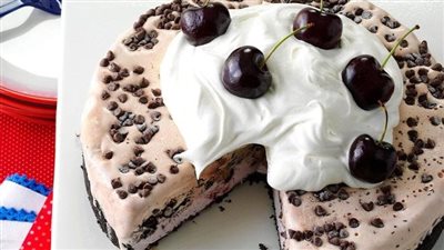 Chocolate-Cherry Ice Cream Cake