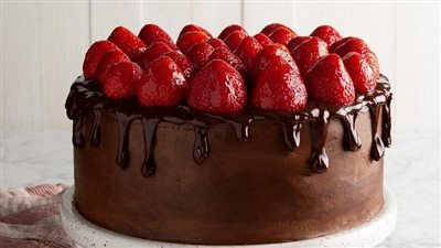 Chocolate-Strawberry Celebration Cake