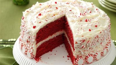 Peppermint Red Velvet Cake