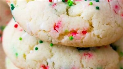Confetti Cake Batter Cookies