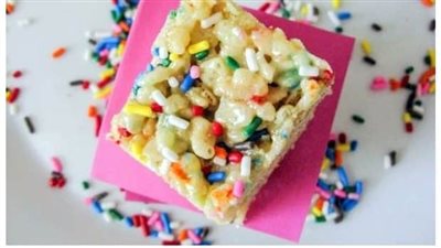 Cake Batter Rice Krispie Treats