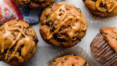 Peanut Butter Banana Muffins