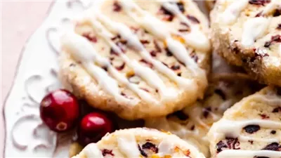 Cranberry Orange Icebox Cookies