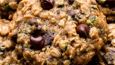Zucchini Oatmeal Chocolate Chip Cookies