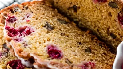 Orange Glazed Cranberry Bread