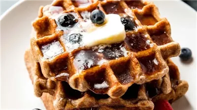Fluffy Whole Wheat Waffles