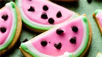 Watermelon Sugar Cookies