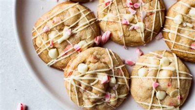 Peppermint White Chocolate Cookies