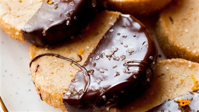 Dark Chocolate Orange Slice & Bake Cookies