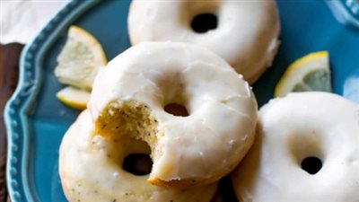 Glazed Lemon Poppy Seed Donuts