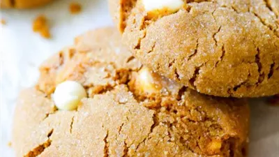 Soft White Chocolate Chip Molasses Cookies