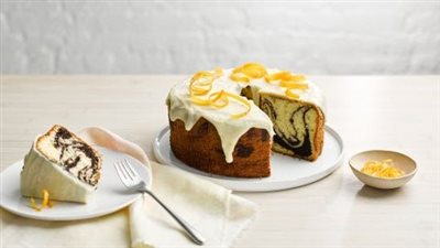 Chocolate Orange Marble Chiffon Cake