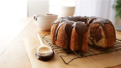 Syrup White Chip and Coconut Chocolate Swirl Cake Recipe