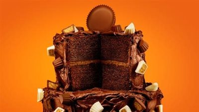 Tiered Peanut Butter Cup Crumble Cake
