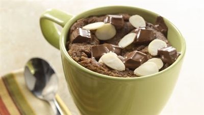 Chocolate Almond Mug Cake with Zero Sugar Candy