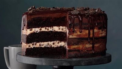 Three-Layer Chocolate Ganache Cake