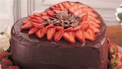 Victorian Strawberry Chocolate Cake
