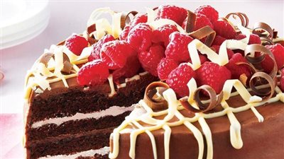 Very Chocolate Torte with Raspberry Cream