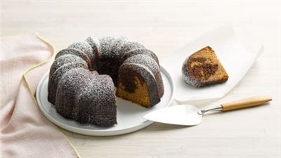 Caramel Chocolate Swirl Cake