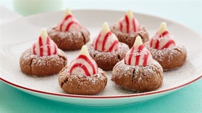 Peppermint Brownie Bit Cookies